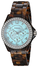 Fossil Niebieski/Żywica z tworzywa sztucznego Ø38 mm ES4012