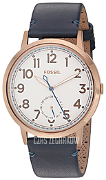 Fossil Biały/Skóra Ø40 mm ES4062