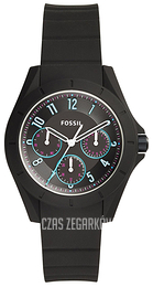 Fossil Czarny/Guma Ø38 mm ES4063