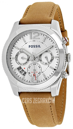 Fossil Boyfriend Srebrny/Skóra Ø39 mm ES4080