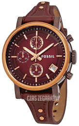 Fossil Boyfriend Czerwony/Skóra Ø38 mm ES4114