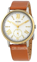 Fossil Biały/Skóra Ø40 mm ES4161