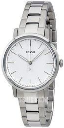 Fossil Dress Biały/Stal Ø34 mm ES4183