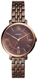 Fossil Jacqueline Brązowy/Stal Ø36 mm ES4275