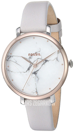 Fossil Jacqueline Biały/Skóra Ø36 mm ES4377