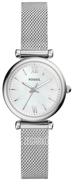 Fossil Carlie Mini Biały/Stal Ø28 mm ES4432