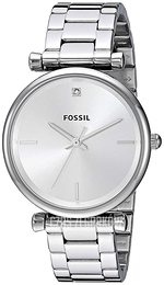 Fossil Carlie Srebrny/Stal Ø35 mm ES4440