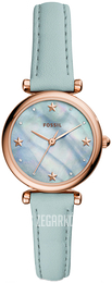 Fossil Carlie Niebieski/Skóra Ø28 mm ES4528