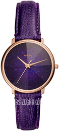 Fossil Purpurowy/Skóra Ø33 mm ES4727