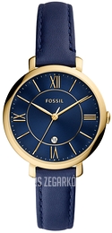 Fossil Jacqueline Niebieski/Skóra Ø36 mm ES5023