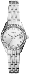 Fossil Micro Scarlette Srebrny/Stal Ø28 mm ES5039