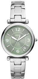 Fossil Carlie Zielony/Stal Ø35 mm ES5157