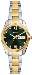 Fossil Scarlette Zielony/Stal Ø32 mm ES5240