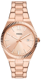 Fossil Scarlette Różowe złoto/Stal w kolorze różowego złota Ø38 mm ES5258