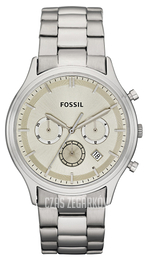 Fossil Ansel Beżowy/Stal Ø41 mm FS4669