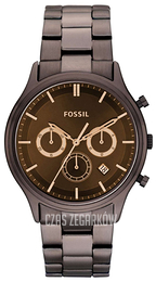 Fossil Brązowy/Stal Ø41 mm FS4670