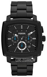 Fossil Machine Czarny/Stal FS4718
