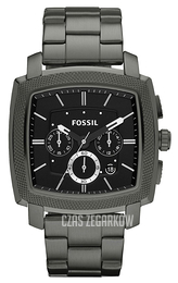 Fossil Czarny/Stal Ø44 mm FS4719