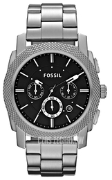 Fossil Machine Czarny/Stal Ø45 mm FS4776