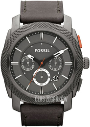 Fossil Machine Szary/Skóra Ø45 mm FS4777