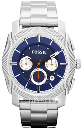 Fossil Chronograph Niebieski/Stal Ø45 mm FS4791