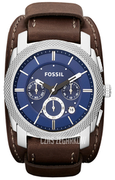Fossil Machine Niebieski/Skóra Ø45 mm FS4793