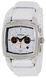 Fossil Machine Biały/Skóra FS4811