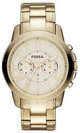 Fossil Grant Żółte złoto/Stal w odcieniu złota Ø44 mm FS4814