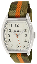 Fossil Narrator Biały/Tkanina FS4914