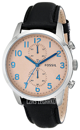 Fossil Townsman Różowe złoto/Skóra Ø44 mm FS4986