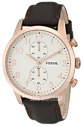 Fossil Biały/Skóra Ø44 mm FS4987
