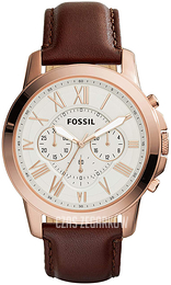 Fossil Biały/Skóra Ø44 mm FS4991IE