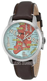 Fossil Wielokolorowy/Skóra Ø40 mm FS5019