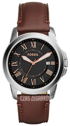 Fossil Grant Czarny/Skóra Ø38 mm FS5091
