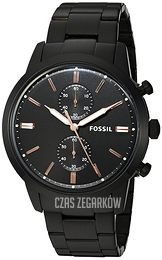Fossil Townsman Czarny/Stal Ø44 mm FS5379