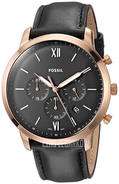 Fossil Chronograph Czarny/Skóra Ø44 mm FS5381