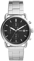 Fossil Czarny/Stal Ø42 mm FS5399