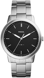 Fossil The Minimalist Czarny/Stal Ø44 mm FS5451