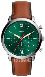 Fossil Neutra Chronograph Zielony/Skóra Ø44 mm FS5735