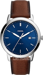 Fossil The Minimalist Niebieski/Skóra Ø44 mm FS5839