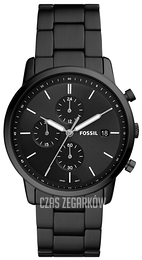 Fossil Minimalist Chronograph Czarny/Stal Ø42 mm FS5848