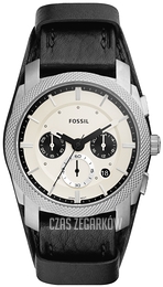 Fossil Machine Biały/Skóra Ø42 mm FS5921