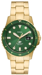 Fossil Fossil Blue Zielony/Pozlacana Ø42 mm FS5950