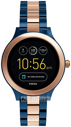 Fossil Q Venture Ekran LCD/Stal w kolorze różowego złota Ø42 mm FTW6002