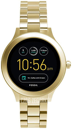 Fossil Q Venture Ekran LCD/Stal w odcieniu złota Ø42 mm FTW6006