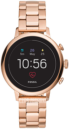 Fossil Ekran LCD/Stal w kolorze różowego złota Ø40 mm FTW6018