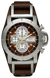 Fossil Trend Czerwony/Skóra Ø45 mm JR1157