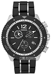 Fossil Chronograph Czarny/Guma Ø48 mm JR1234
