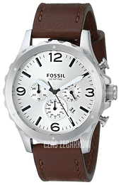 Fossil Srebrny/Skóra Ø46 mm JR1473