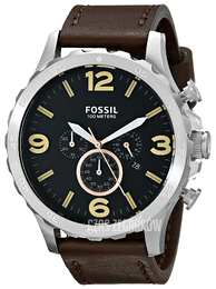Fossil Nate Czarny/Skóra Ø50 mm JR1475